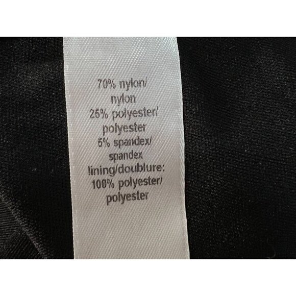 Studio Y Sz XS Black White Chevron Herringbone Lace Fit and Flare Dress Metallic - Picture 13 of 15